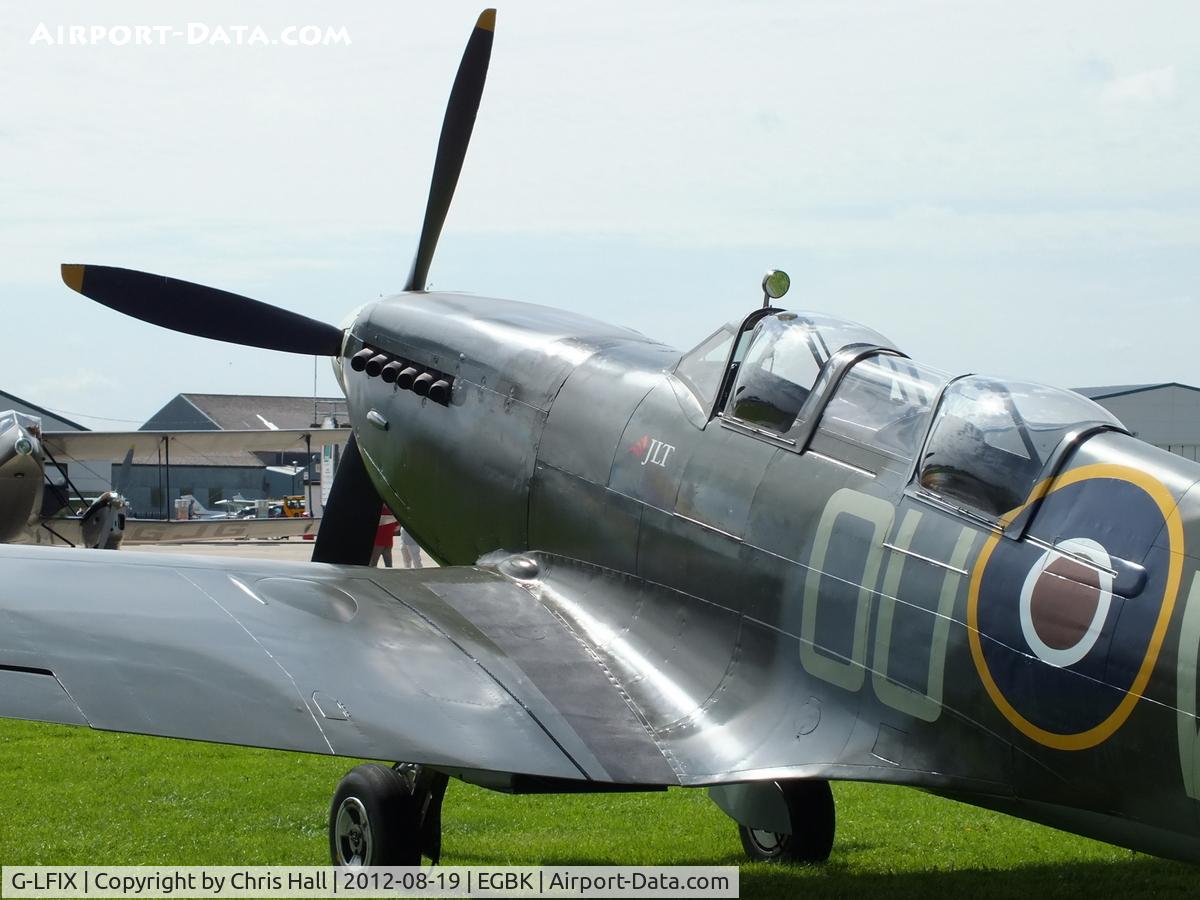 G-LFIX, 1944 Supermarine 509 Spitfire LF.IX (T.IX) C/N CBAF.8463, at the 2012 Sywell Airshow
