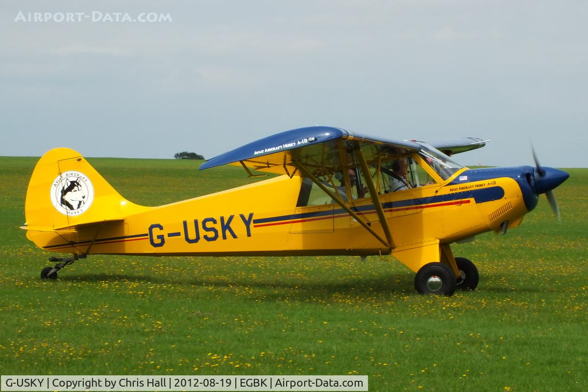 G-USKY, 2004 Aviat A-1B Husky C/N 2261, at the 2012 Sywell Airshow