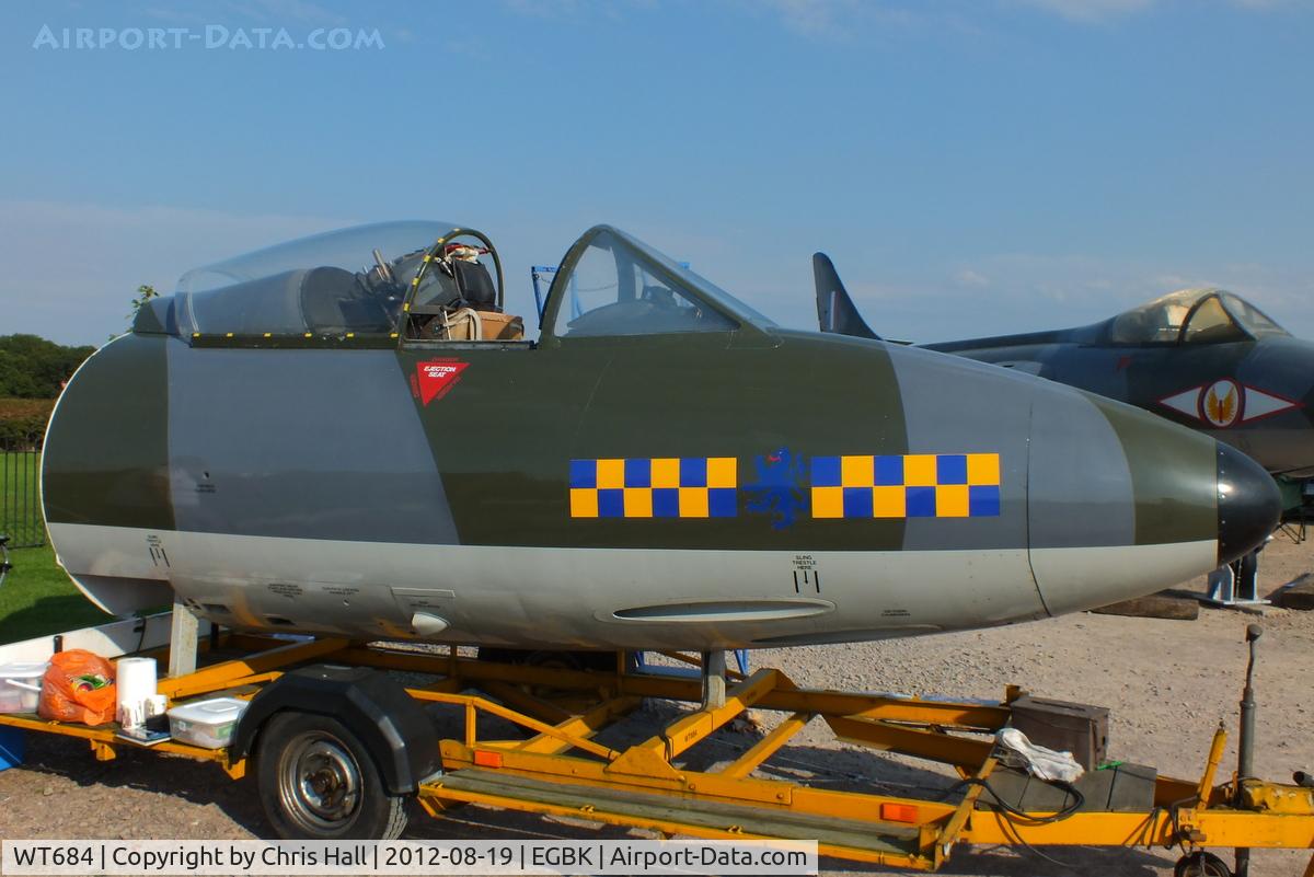 WT684, 1954 Hawker Hunter F.1 C/N 41H-665501, at the 2012 Sywell Airshow