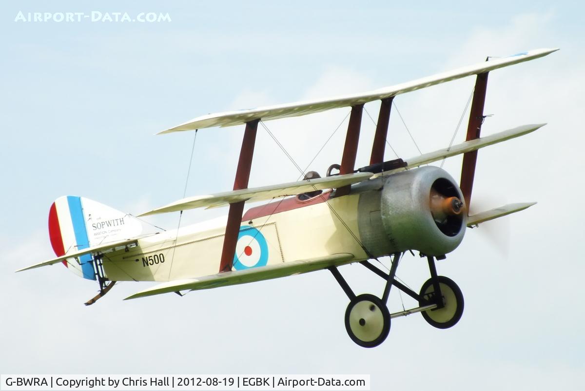 G-BWRA, 1988 Sopwith Triplane Replica C/N PFA 021-10035, at the 2012 Sywell Airshow