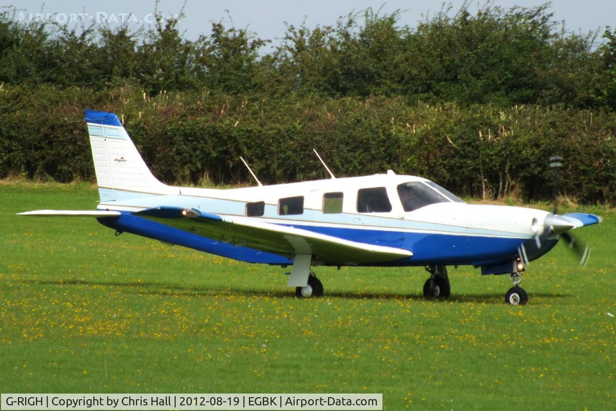 G-RIGH, 1998 Piper PA-32R-301 Saratoga II HP C/N 3246123, at the 2012 Sywell Airshow