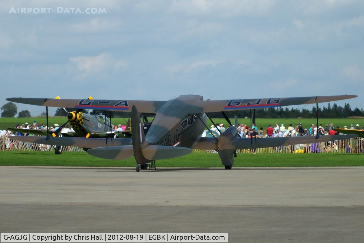 G-AGJG, 1941 De Havilland DH-89A Dominie/Dragon Rapide C/N 6517, at the 2012 Sywell Airshow
