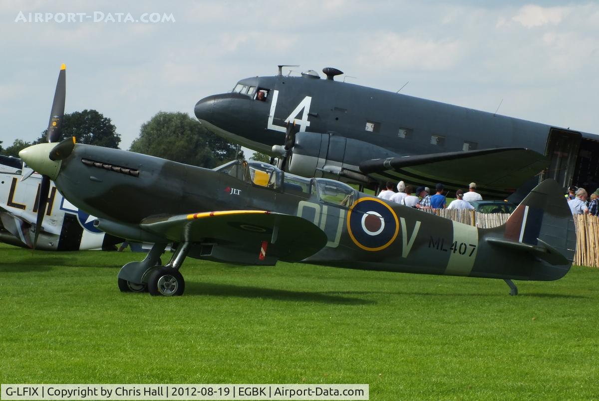 G-LFIX, 1944 Supermarine 509 Spitfire LF.IX (T.IX) C/N CBAF.8463, at the 2012 Sywell Airshow