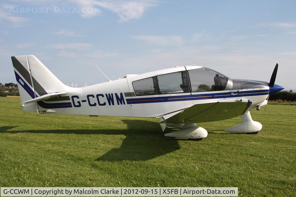 G-CCWM, 2000 Robin DR-400-180 Regent Regent C/N 2457, Robin DR-400-180 Regent at Fishburn Airfield UK, September 2012.