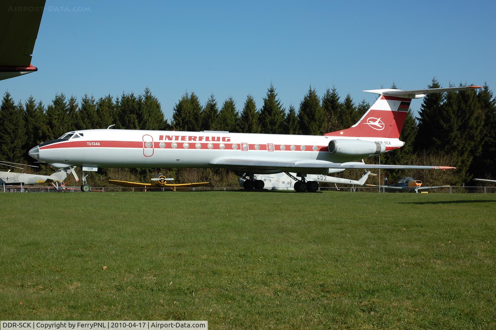 DDR-SCK, 1971 Tupolev TU-134AK C/N 1351304, Now a museum piece in Hermeskeil, Germany