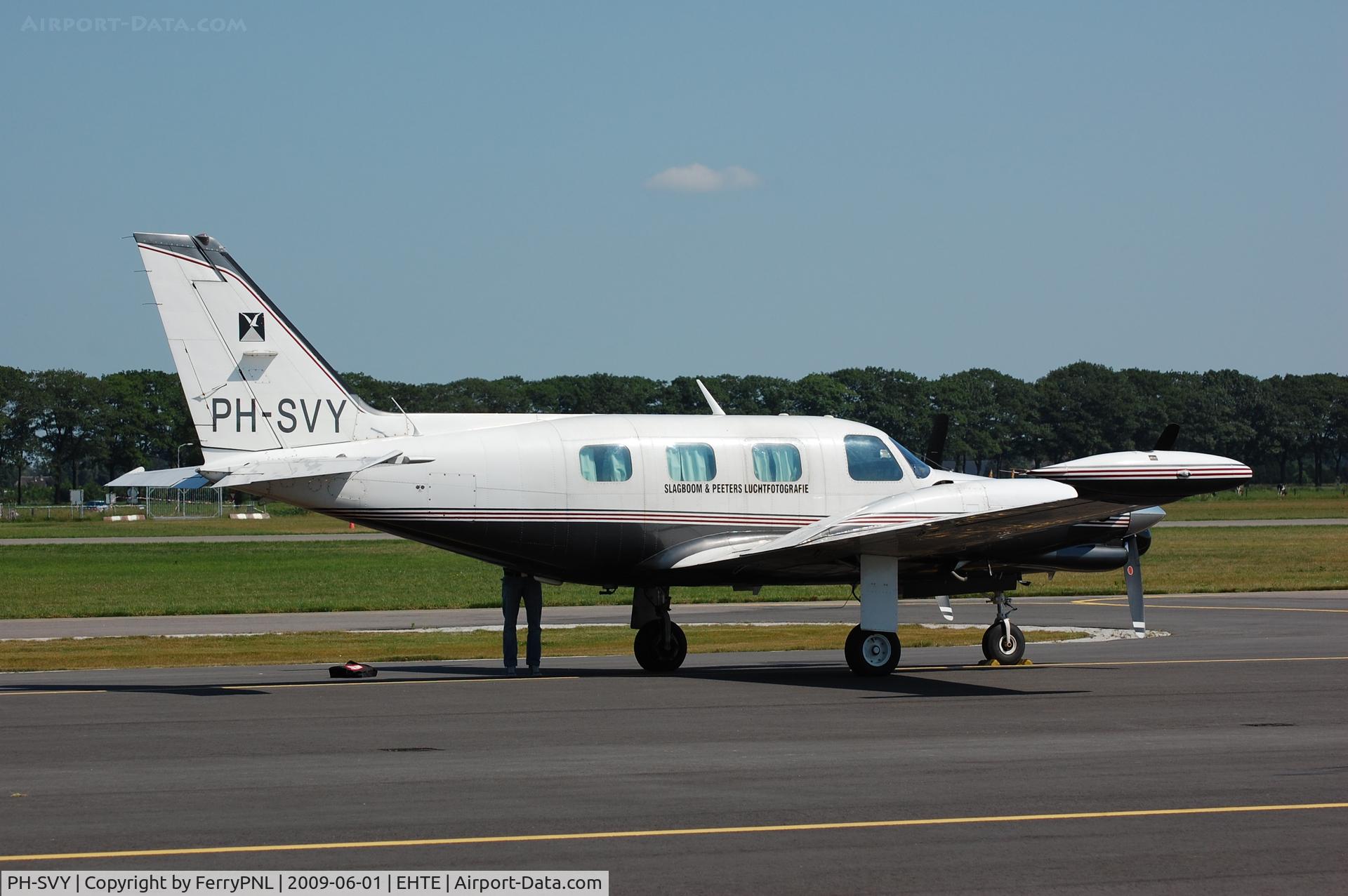 PH-SVY, Piper PA-31T Cheyenne II C/N 31T-8020041, Sitting on the apron at Teuge Airport, its homebase.