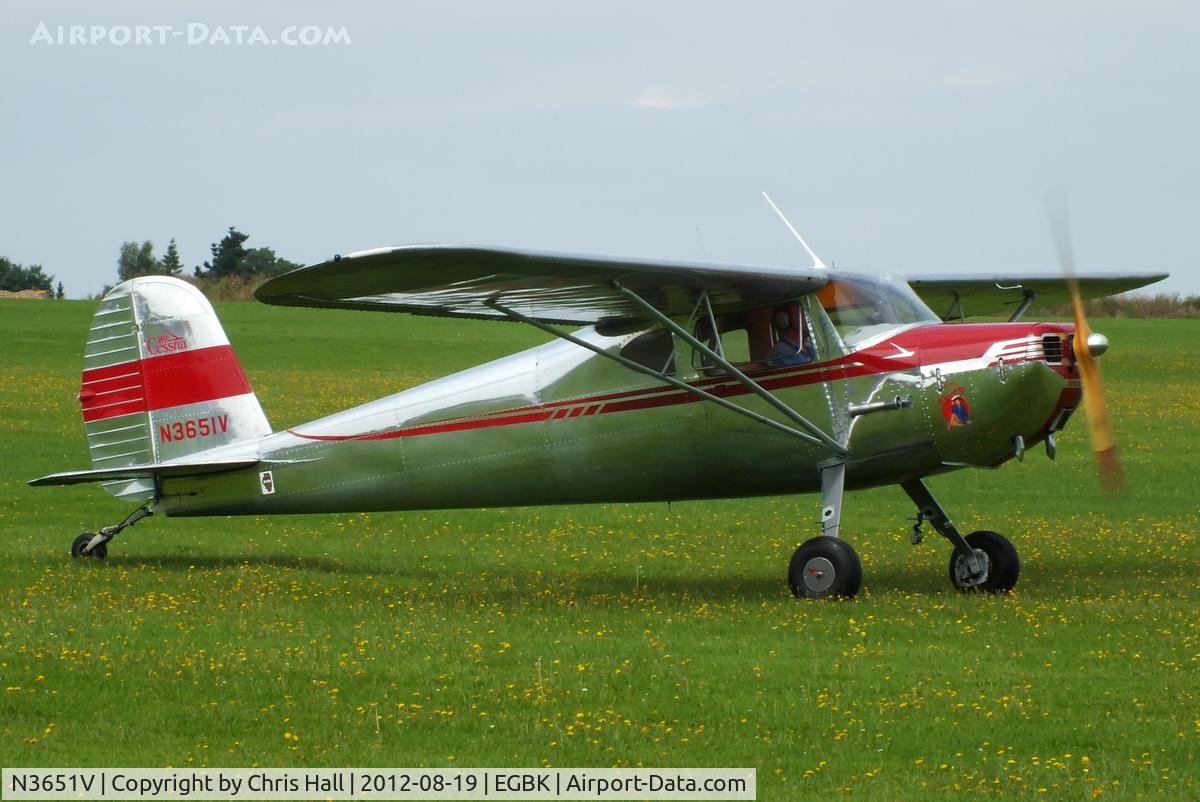 N3651V, 1948 Cessna 140 C/N 14922, at the 2012 Sywell Airshow