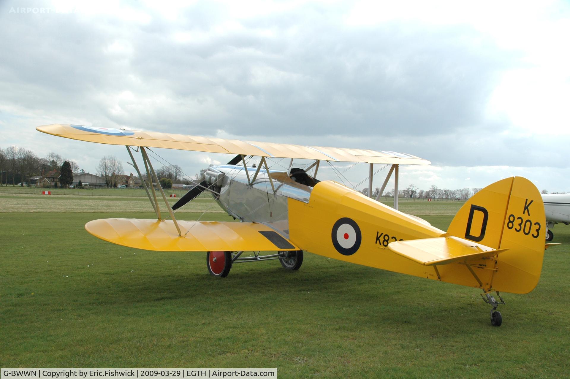 G-BWWN, 1998 Isaacs Fury II C/N PFA 011-10957, 1. G-BWWN visiting Shuttleworth (Old Warden) Aerodrome.