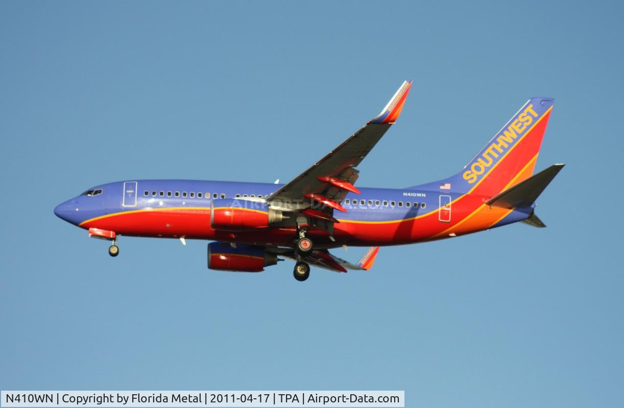 N410WN, 2001 Boeing 737-7H4 C/N 27897, Southwest 737