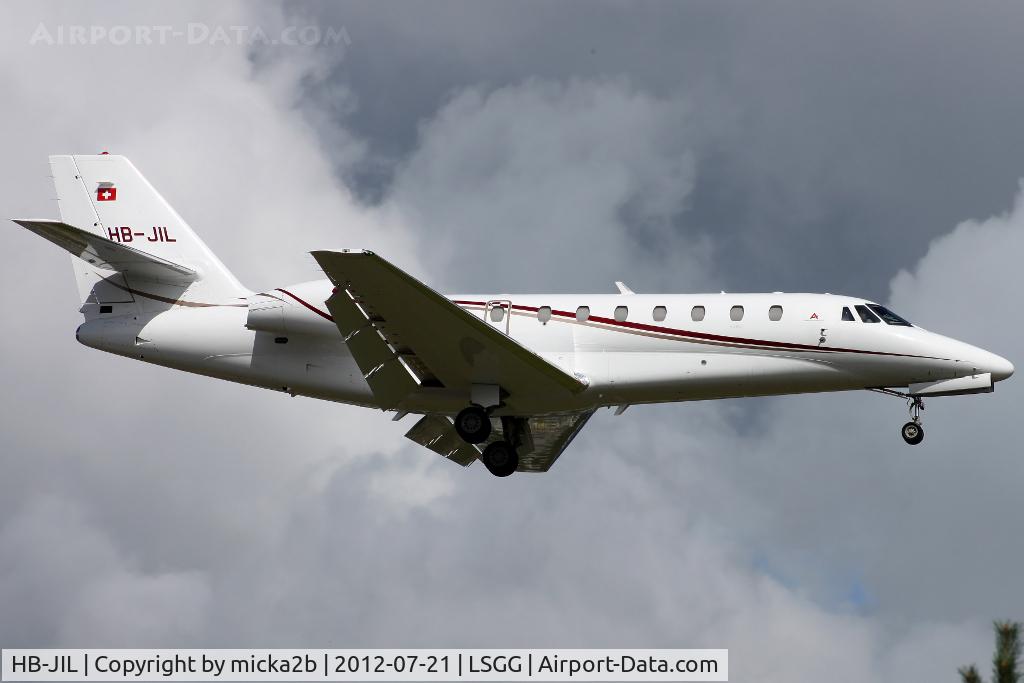 HB-JIL, 2007 Cessna 680 Citation Sovereign C/N 680-0179, Landing
