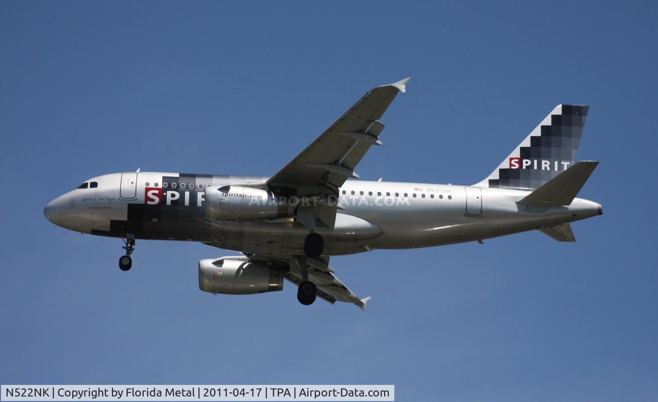 N522NK, 2006 Airbus A319-132 C/N 2893, Spirit A319