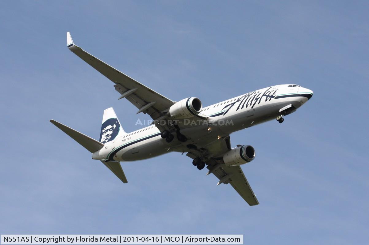 N551AS, 2006 Boeing 737-890 C/N 34593, Alaska 737-800