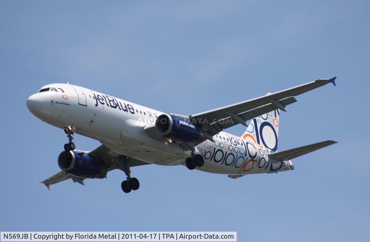 N569JB, 2003 Airbus A320-232 C/N 2075, Jet Blue 10th Anniversary