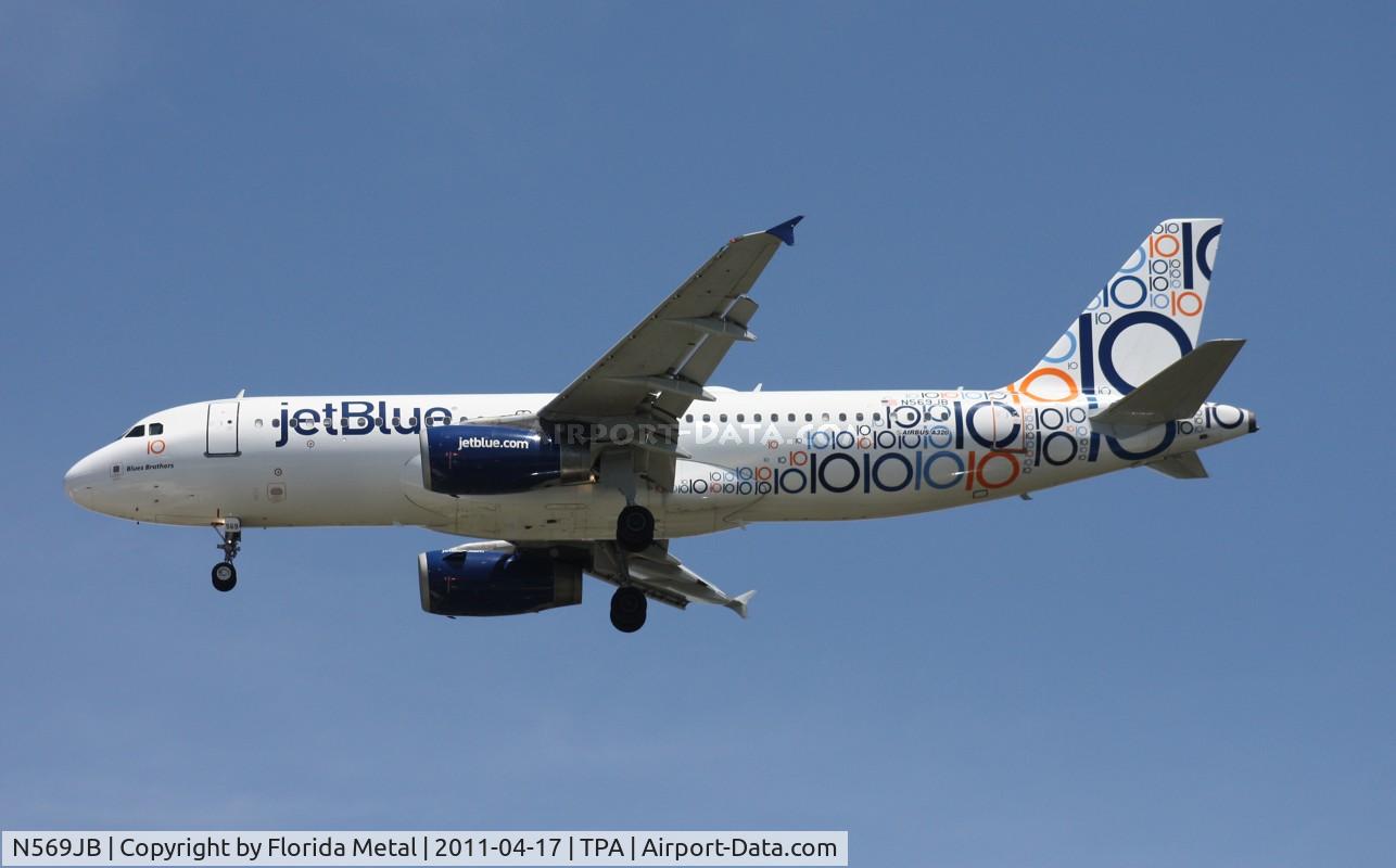 N569JB, 2003 Airbus A320-232 C/N 2075, Jet Blue 10th Anniversary