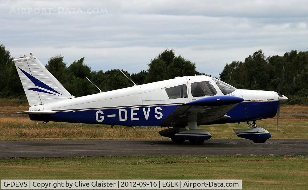 G-DEVS, 1962 Piper PA-28-180 Cherokee C/N 28-830, Ex: N7066W > D-ENPI > G-BGVJ > G-DEVS - Originally in priivate hands in September 1979 as G-BGVJ and currently with a Trustee of, 180 Group, since December 1991 as G-DEVS.