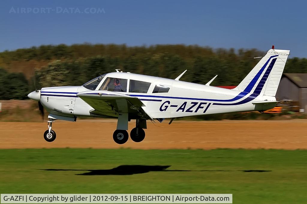 G-AZFI, 1971 Piper PA-28R-200 Cherokee Arrow C/N 28R-7135160, Welcome visitor