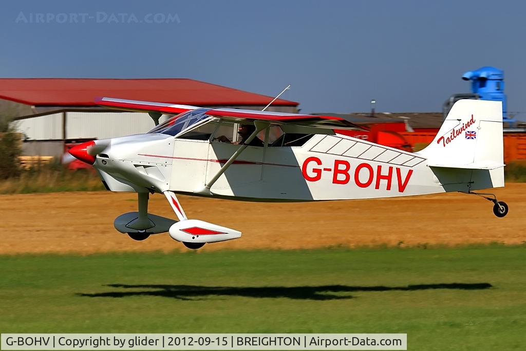 G-BOHV, 1990 Wittman W-8 Tailwind C/N PFA 031-11151, Welcome visitor