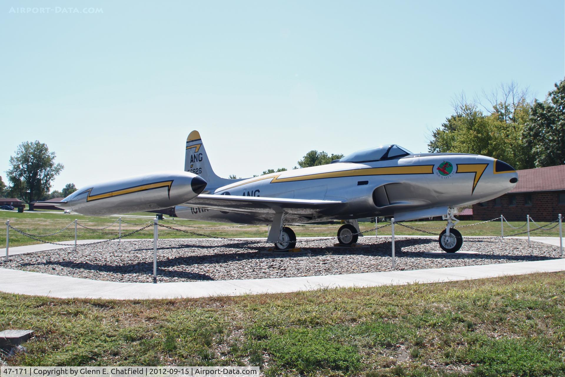 47-171, 1947 Lockheed P-80C Shooting Star C/N 080-1932, Displayed a couple blocks from the museum