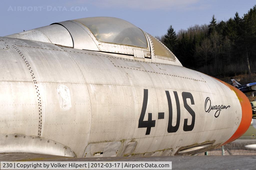 230, Dassault MD-450 Ouragan C/N 230, at Savigny-les-Beaune