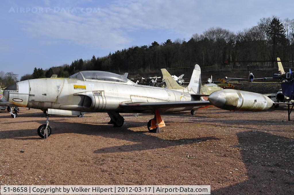 51-8658, Lockheed T-33A Shooting Star C/N 580-6442, at Savigny-les-Beaune