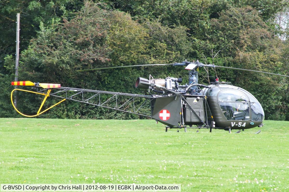 G-BVSD, 1964 Sud SE-3130 Alouette II C/N 1897, at the 2012 Sywell Airshow