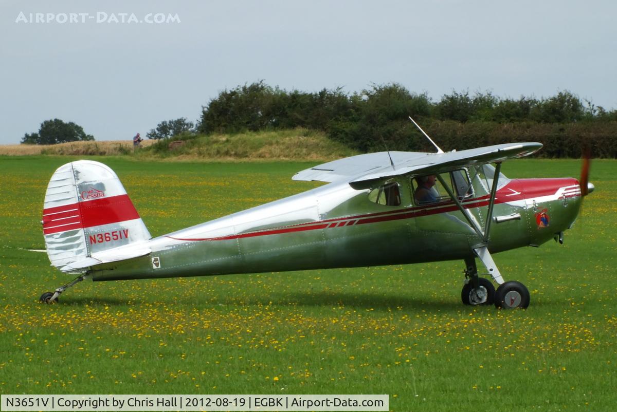 N3651V, 1948 Cessna 140 C/N 14922, at the 2012 Sywell Airshow