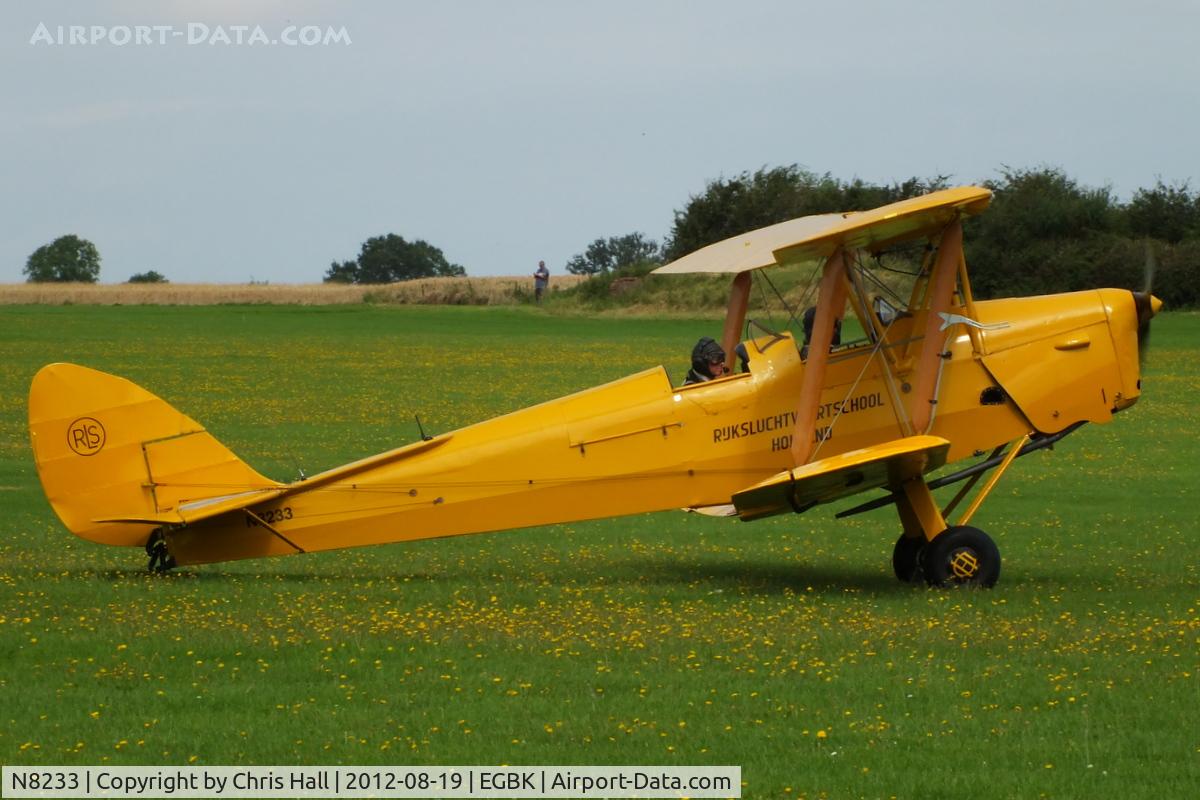 N8233, 1944 De Havilland DH-82A Tiger Moth II C/N 85959, at the 2012 Sywell Airshow