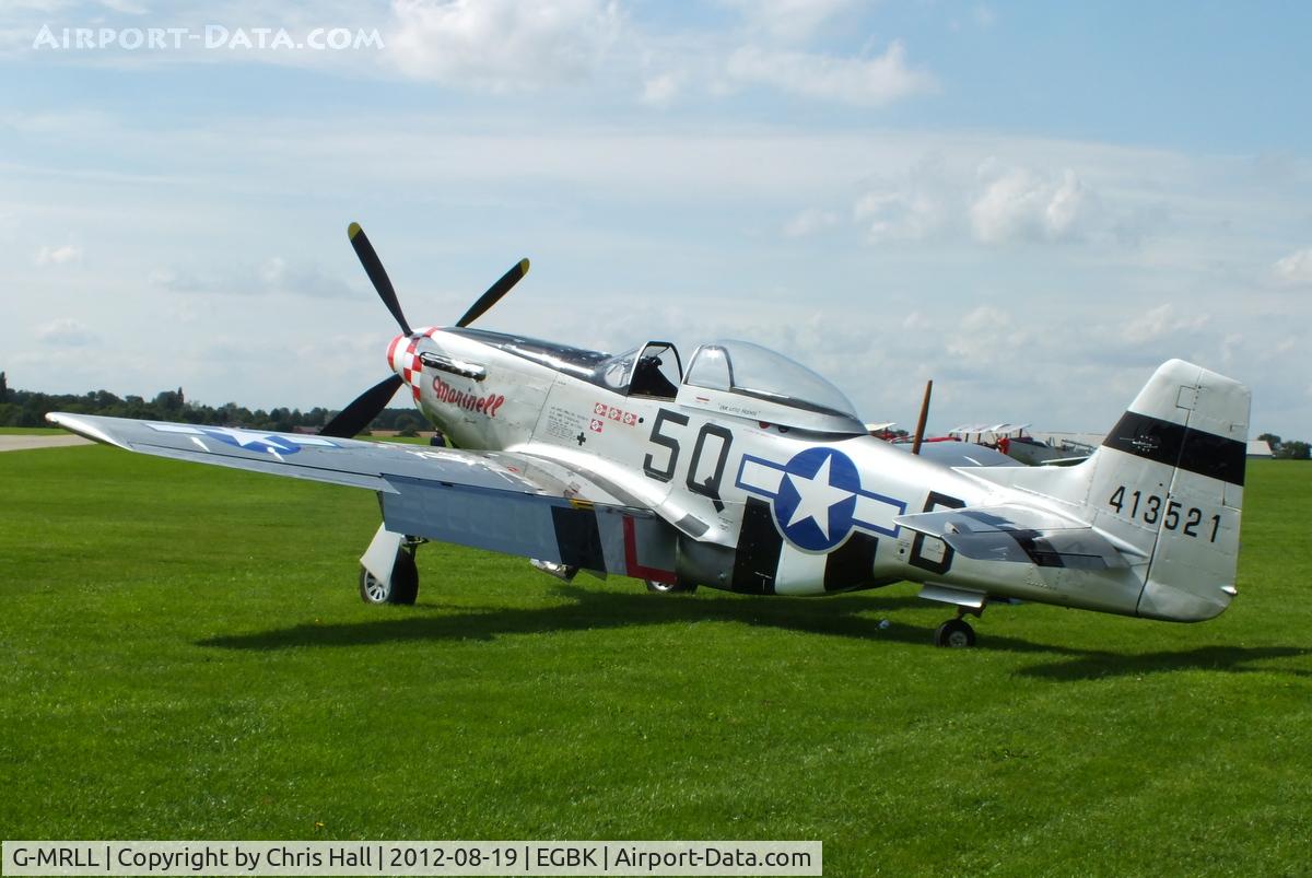G-MRLL, 1943 North American P-51D Mustang C/N 109-27154, at the 2012 Sywell Airshow