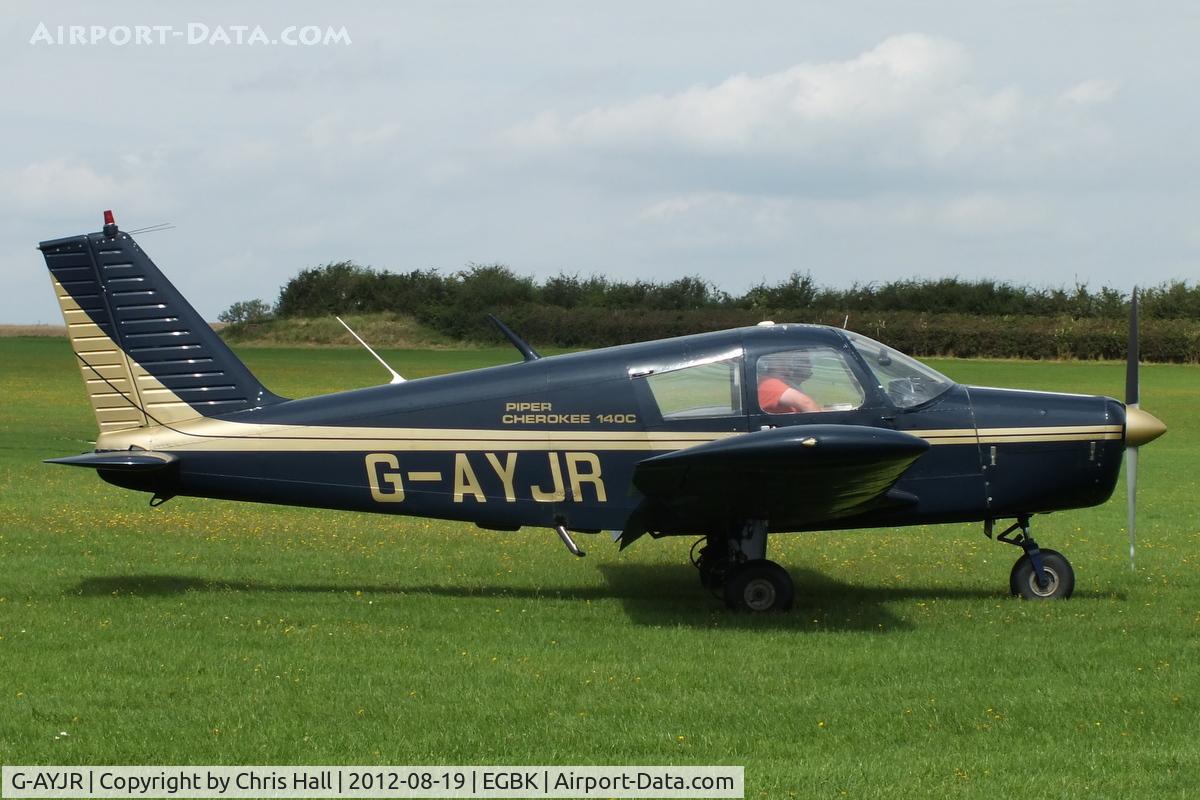 G-AYJR, 1970 Piper PA-28-140 Cherokee C/N 28-26694, at the 2012 Sywell Airshow