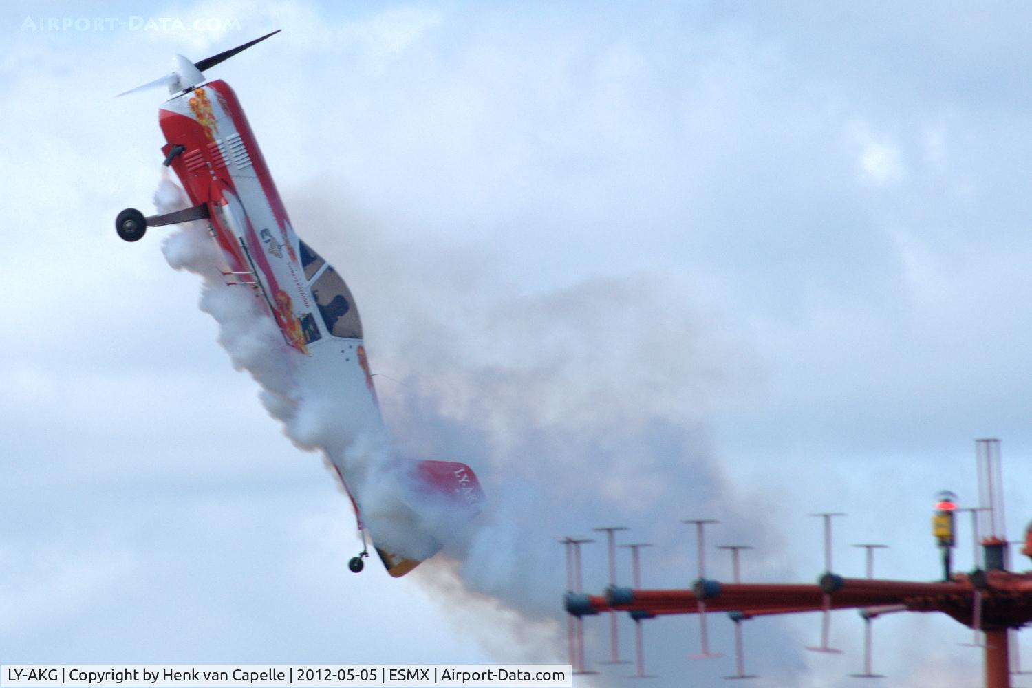 LY-AKG, Sukhoi SU-26M C/N 06-03, Jurgis Kairys demonstrating the 