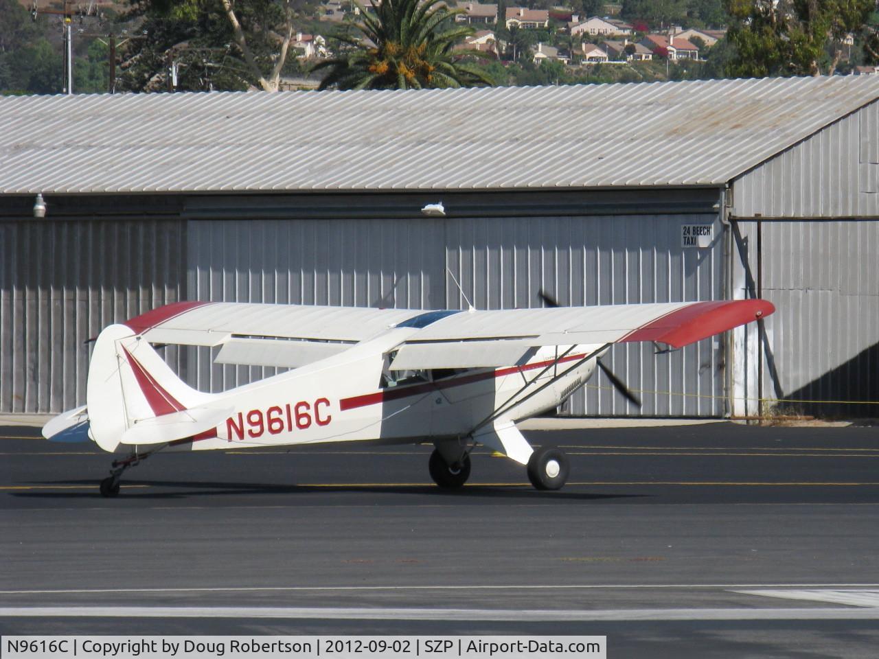 N9616C, 1991 Christen A-1 Husky C/N 1177, 1991 Christen A-1 HUSKY, Lycoming O&VO-360 180 Hp, aileron spades, MT prop, holding short for Rwy 22