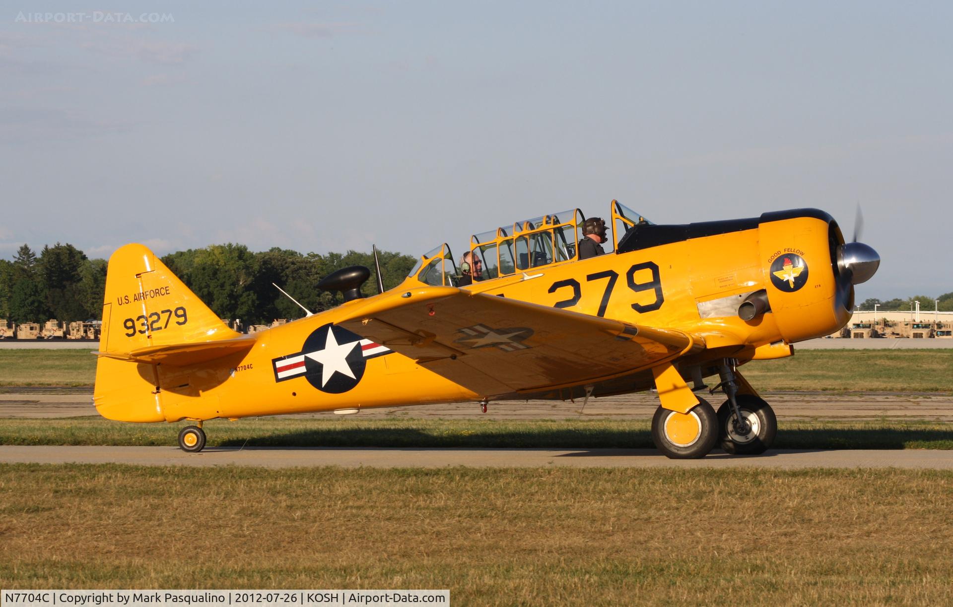 N7704C, 1949 North American T-6G Texan C/N 168-383, North American T-6G
