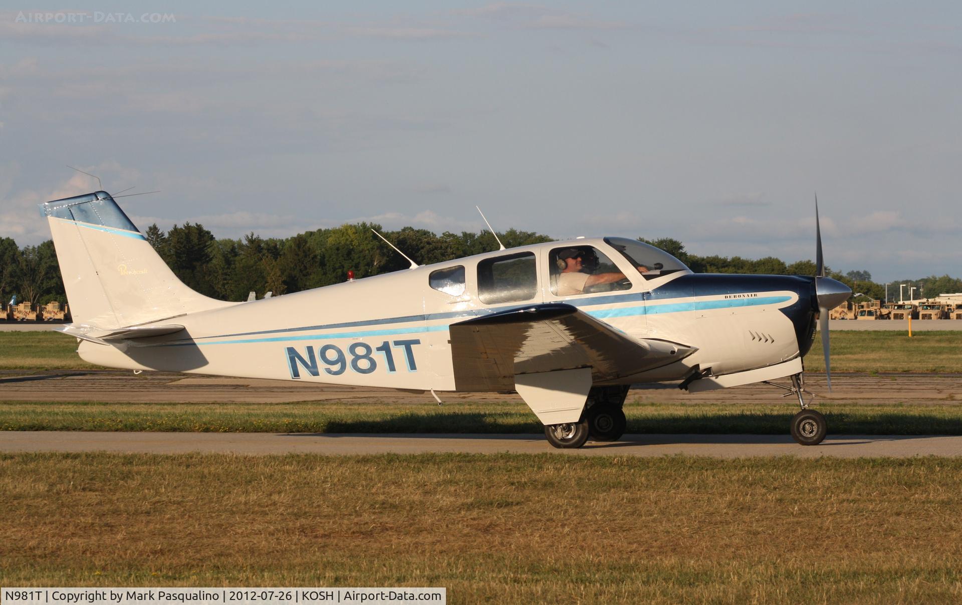 N981T, 1960 Beech 35-33 Debonair C/N CD-188, Beech 33