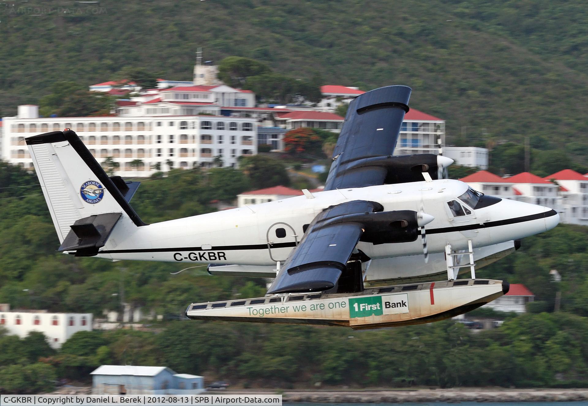C-GKBR, 1975 De Havilland Canada DHC-6-300 Twin Otter C/N 617, This Twin Otter has since exchanged her wheels for floats and flies for Seaborne Airlines in the Caribbean.