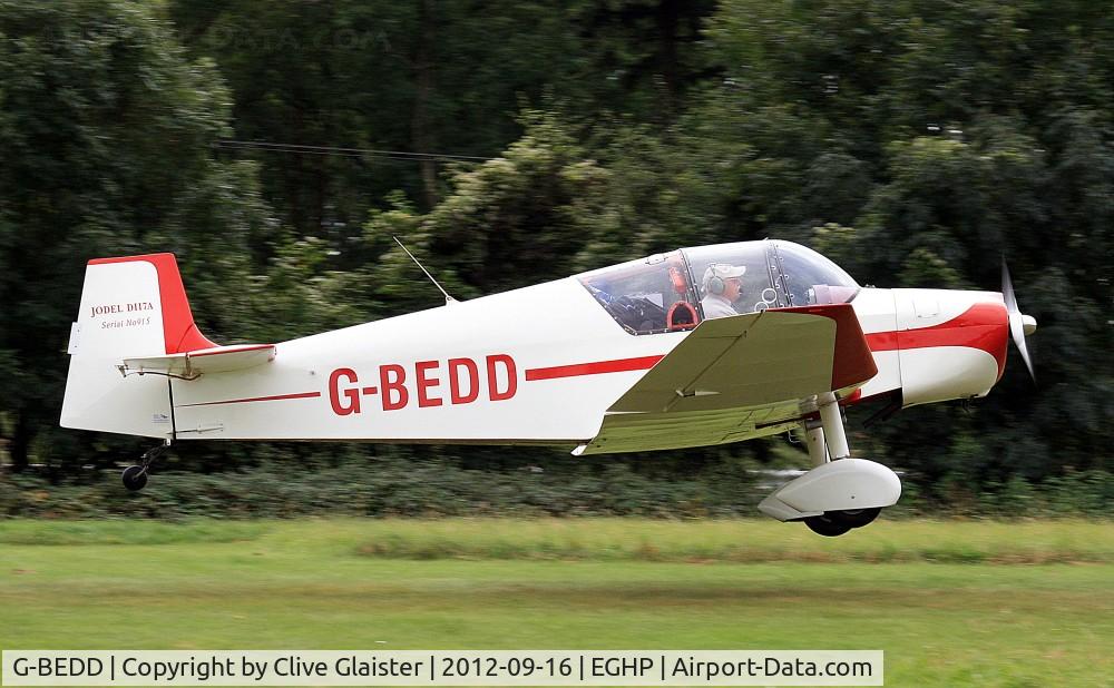 G-BEDD, 1958 Jodel D-117A C/N 915, Ex: F-BITY > G-BEDD - Originally owned in private hands August 1976 and currently with a Trustee of, Dubious Group since July 2004.