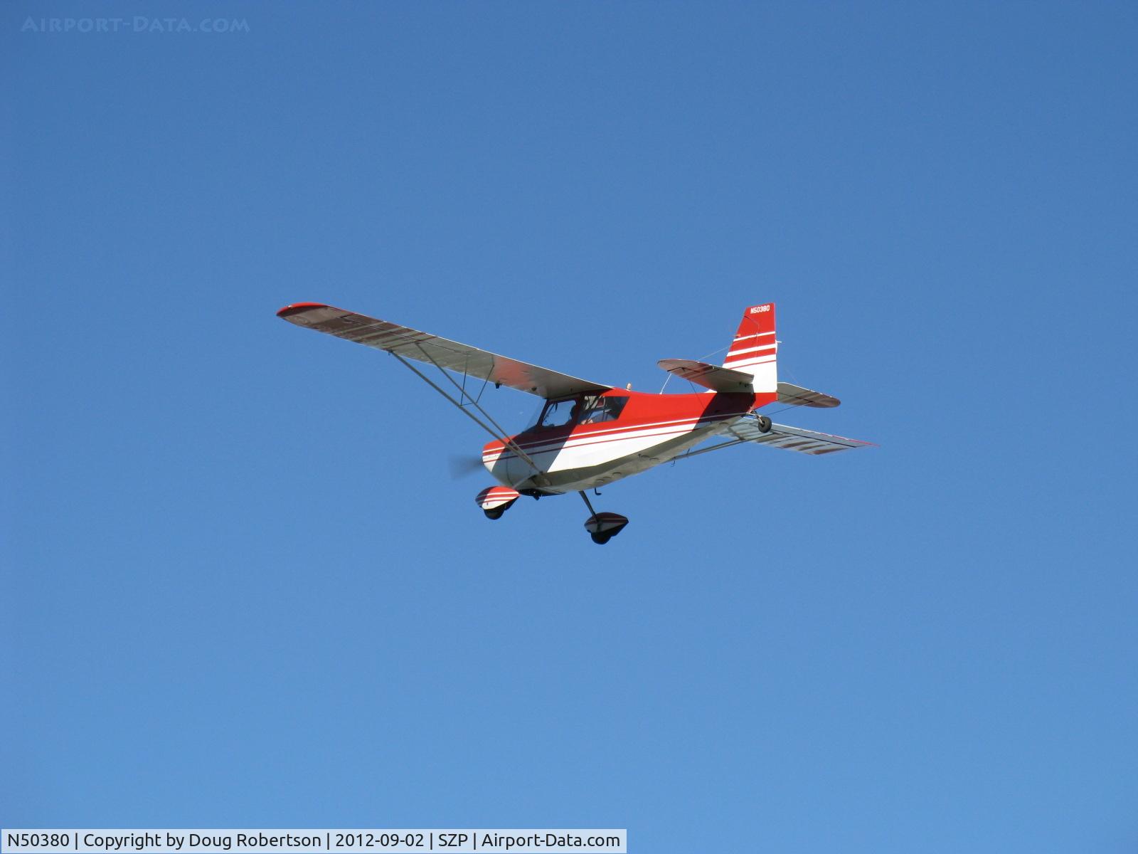 N50380, 1979 Bellanca 7ECA Citabria Citabria C/N 1291-79, 1979 Bellanca 7ECA CITABRIA, Lycoming O-235 115 Hp, takeoff climb Rwy 22