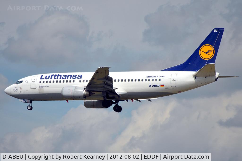 D-ABEU, 1995 Boeing 737-330 C/N 27904, On finals for r/w 25L