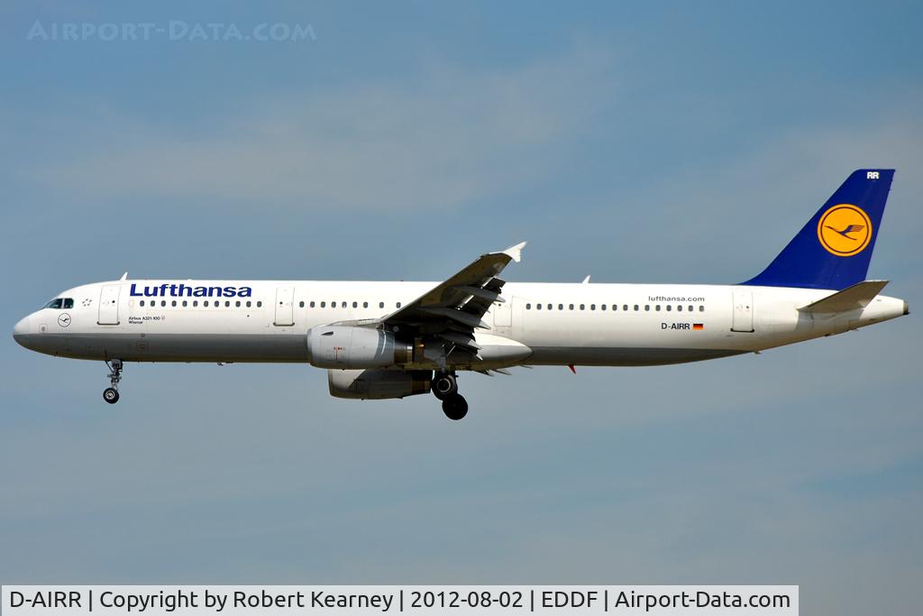 D-AIRR, 1995 Airbus A321-131 C/N 0567, On finals for r/w 25L