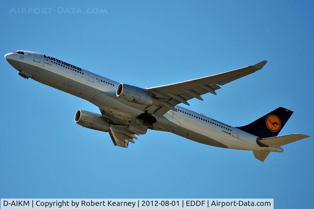 D-AIKM, 2008 Airbus A330-343X C/N 913, Climbing off r/w 25L