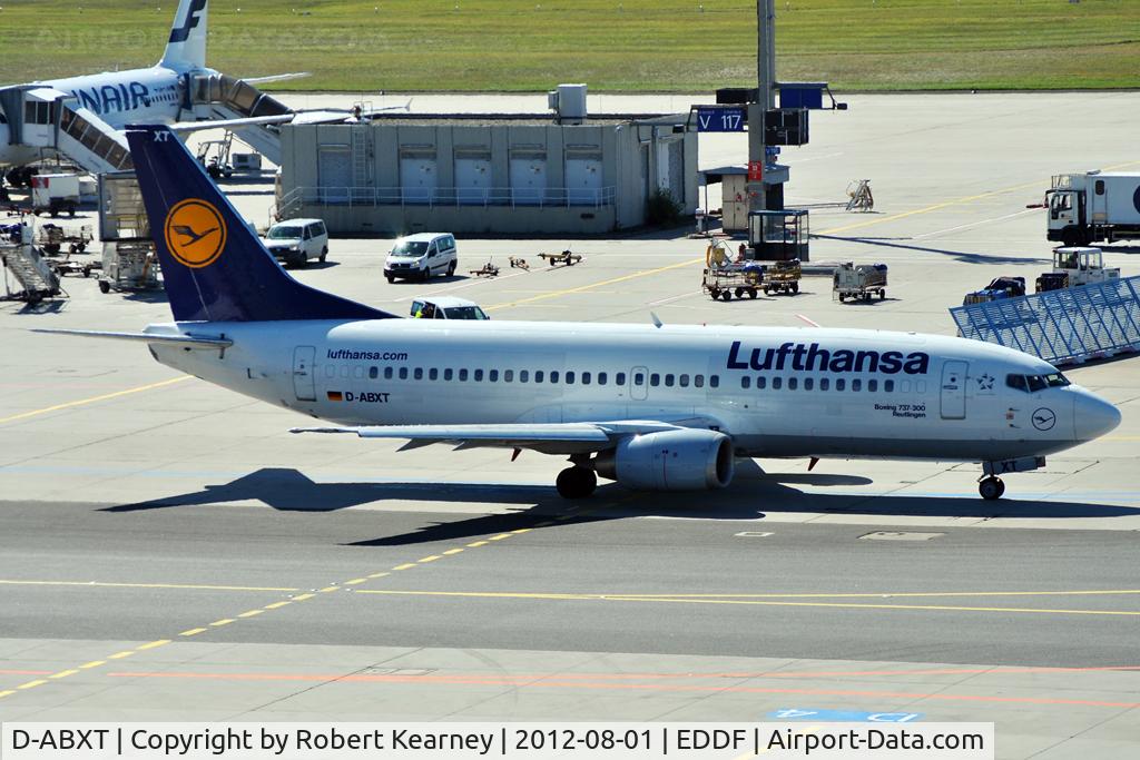 D-ABXT, 1989 Boeing 737-330 C/N 24281, Taxiing out for departure