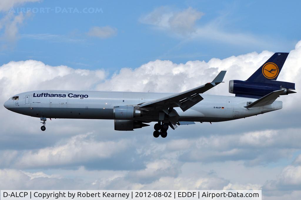 D-ALCP, 1992 McDonnell Douglas MD-11F C/N 48414, On finals for r/w 25L