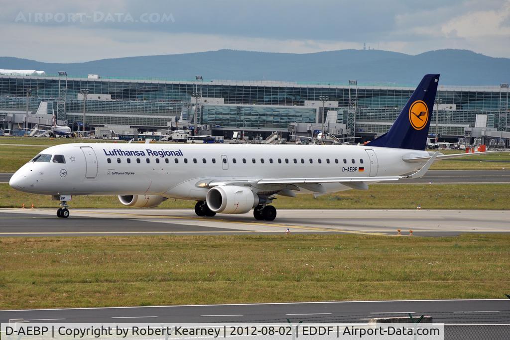 D-AEBP, 2012 Embraer 195LR (ERJ-190-200LR) C/N 19000553, Taxiing around for departure