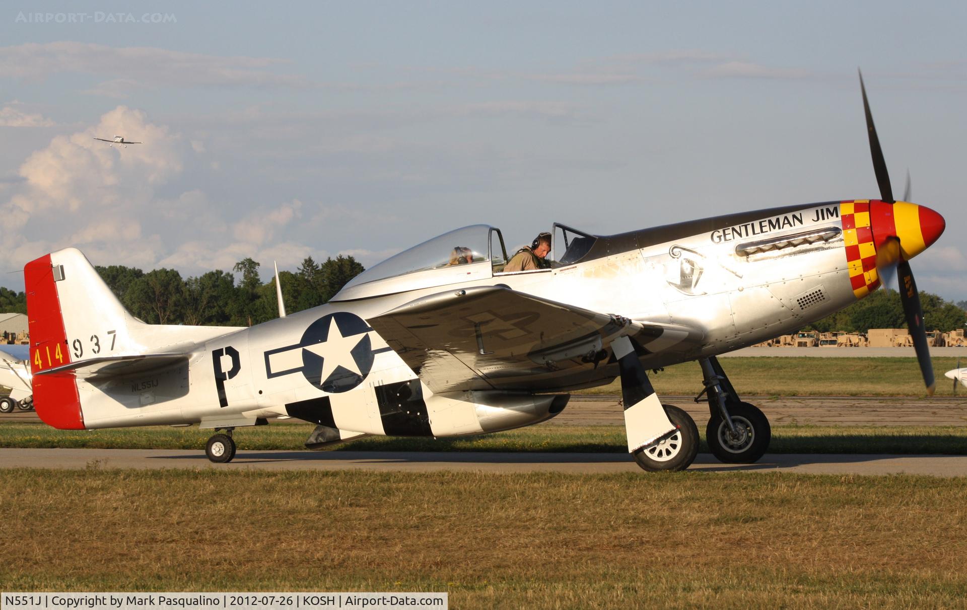 N551J, 1957 North American P-51D Mustang C/N 44-74230, North American P-51D