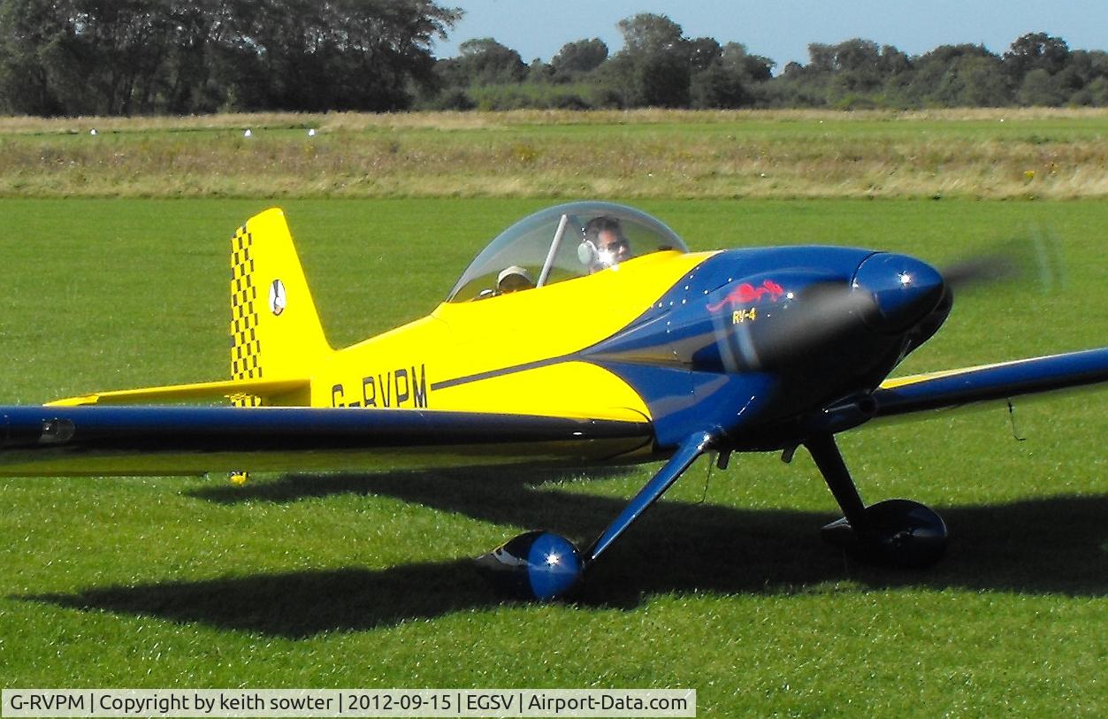 G-RVPM, 2003 Vans RV-4 C/N PFA 181-12270, Close-up view - taxying in
