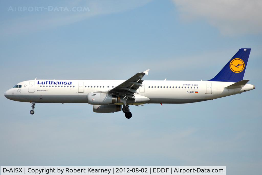 D-AISX, 2009 Airbus A321-231 C/N 4073, On finals for r/w 25L