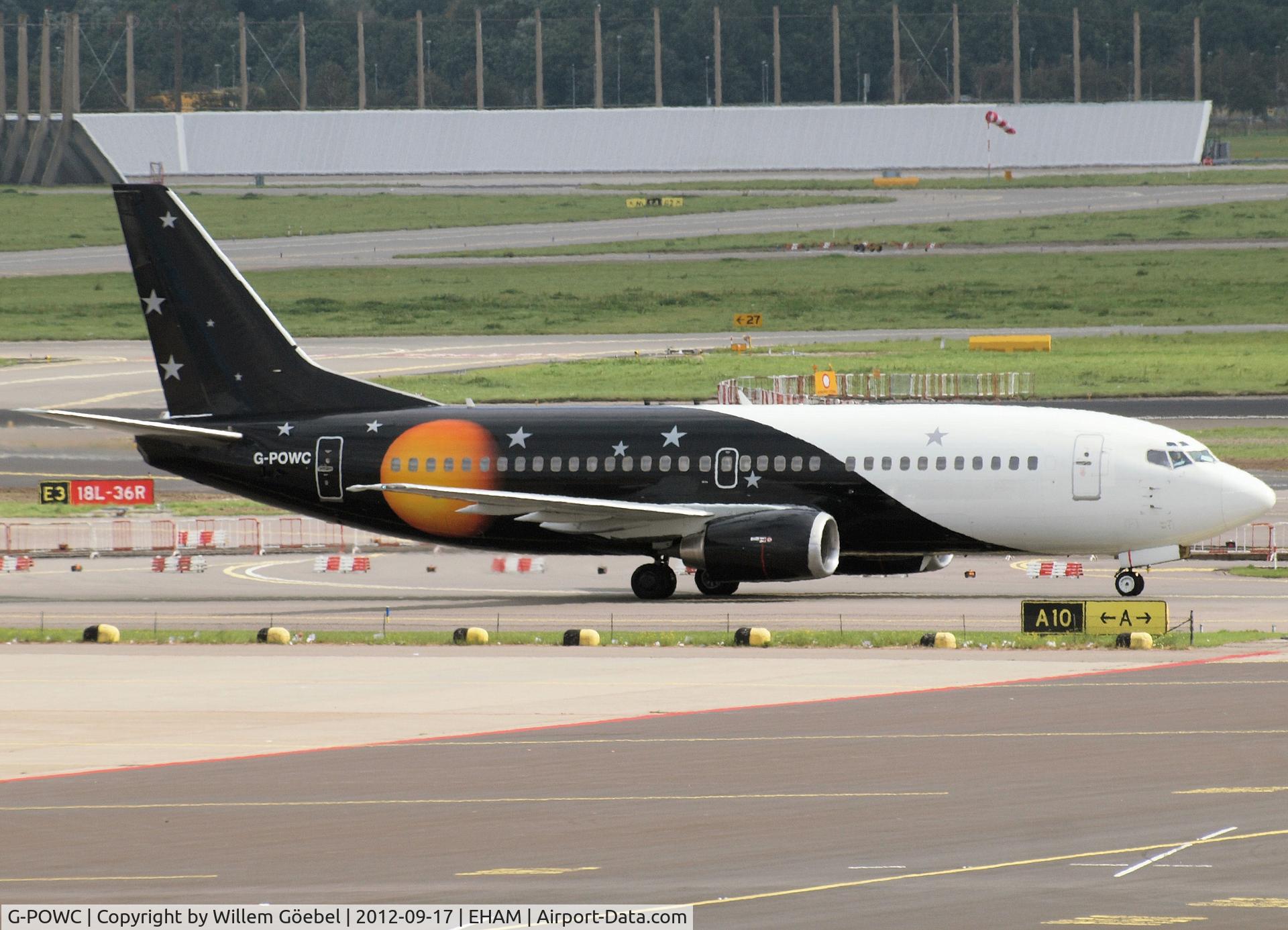 G-POWC, 1991 Boeing 737-33A(QC) C/N 25402, Taxi to the gate of Schiphol Airport