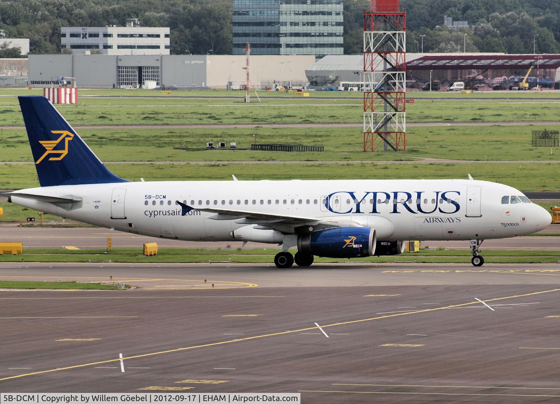 5B-DCM, 2004 Airbus A320-232 C/N 2343, Taxi to the gate of Schiphol Airport