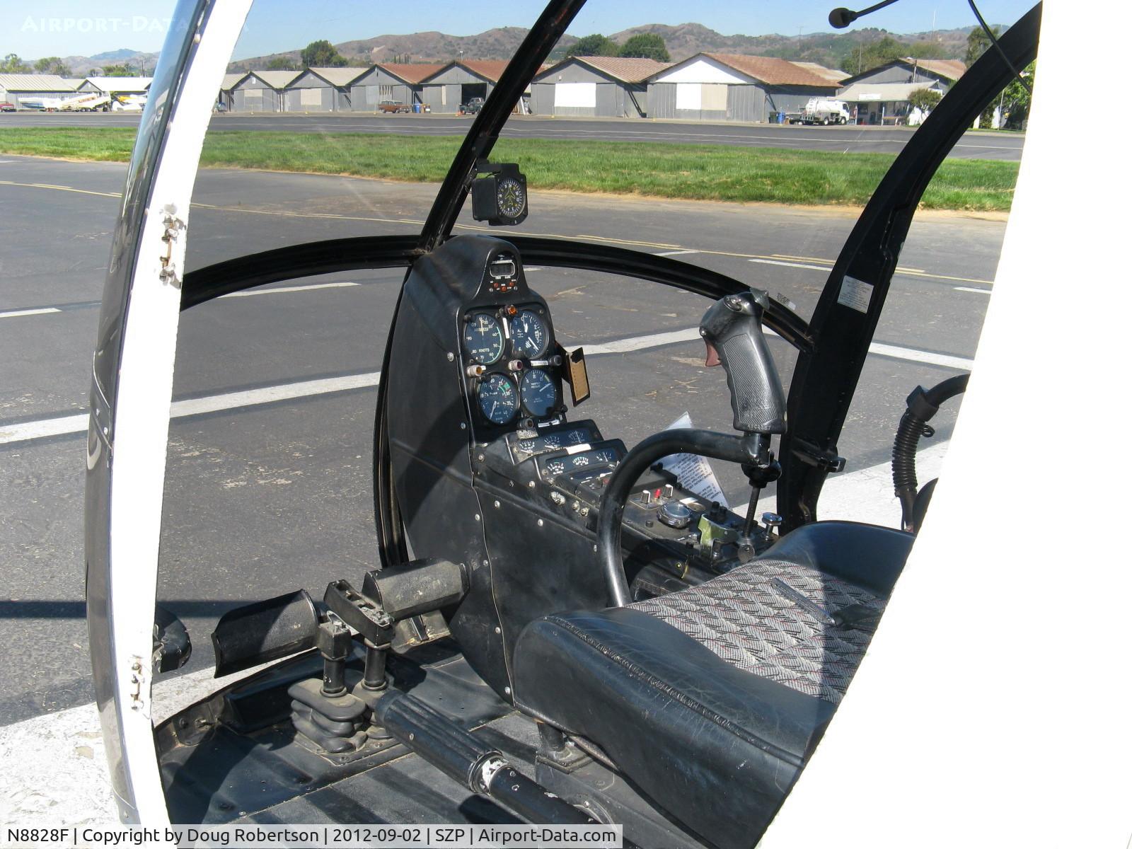 N8828F, 1963 Hughes 269A C/N 0173, 1963 Hughes 269A, Lycoming O&VO-360 180 Hp, instrument panel
