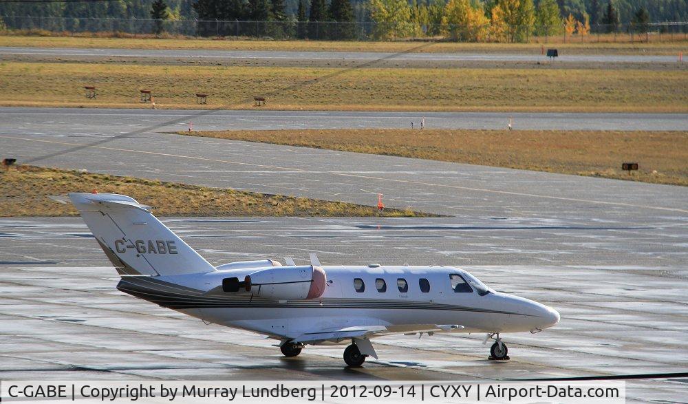C-GABE, 1997 Cessna 525 CitationJet C/N 525-0232, On the ramp at Whitehorse, Yukon.