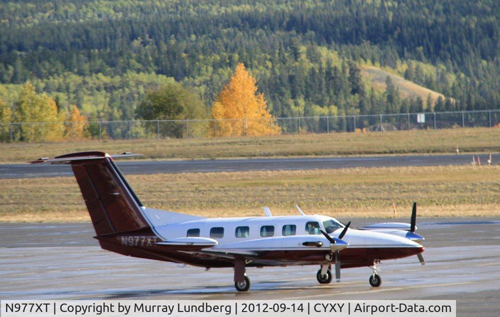 N977XT, 1980 Piper Piper PA-42 Cheyenne III C/N 42-8001008, On the ramp at Whitehorse, Yukon.